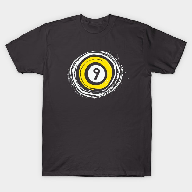 BlackHole 9 Ball T-Shirt by EZ4TEEZY